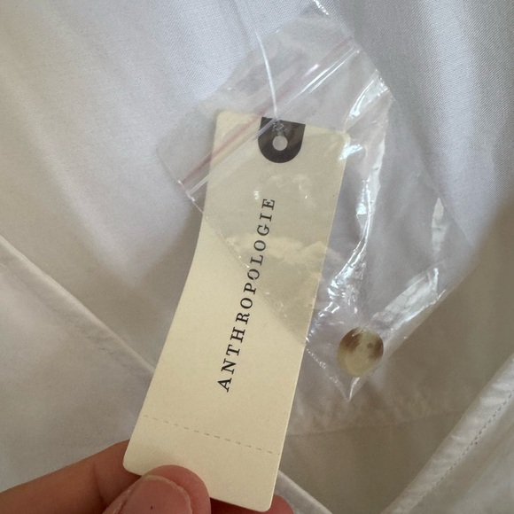 NWT Pilcro Cocoon white bubble blouse size large - Picture 4 of 11